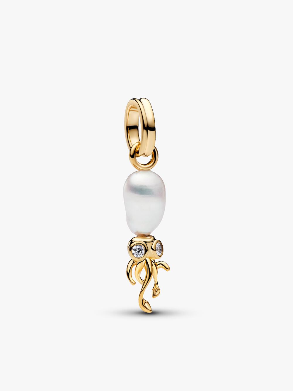 Treated Freshwater Cultured Baroque Pearl Mouse Dangle Charm
