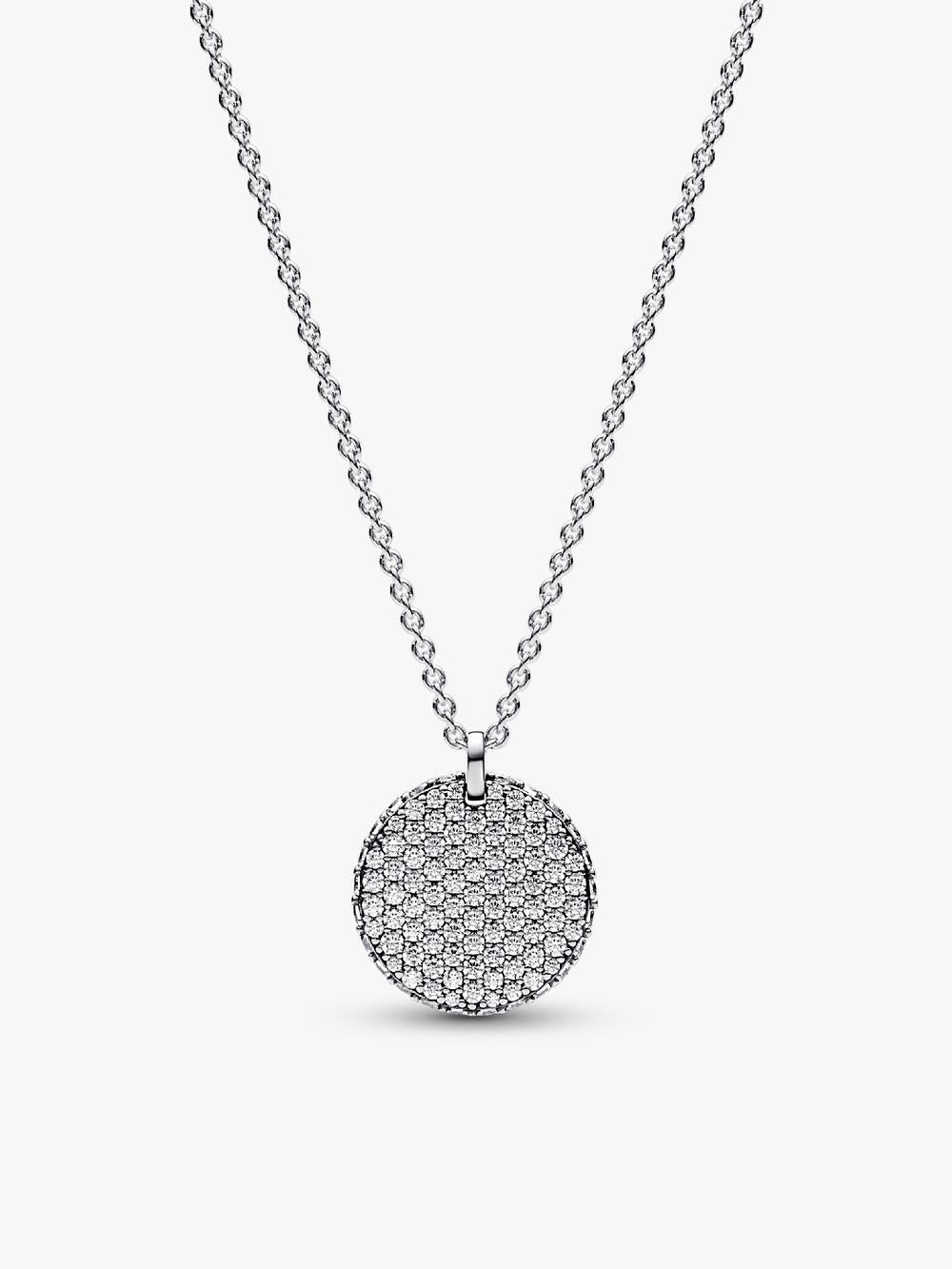Sparkling Heart Halo Pendant Necklace