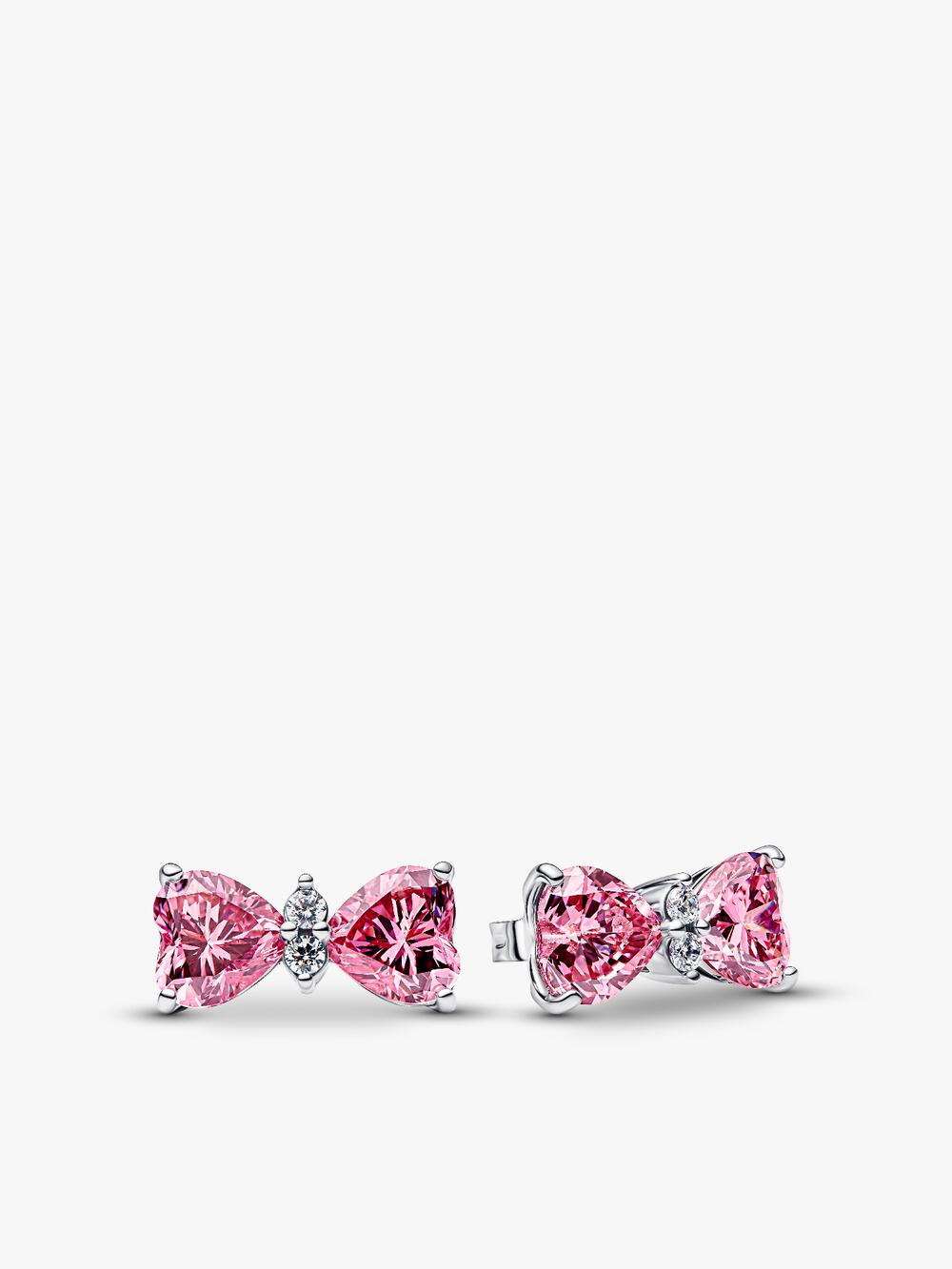 Sparkling Small Bow Stud Earrings