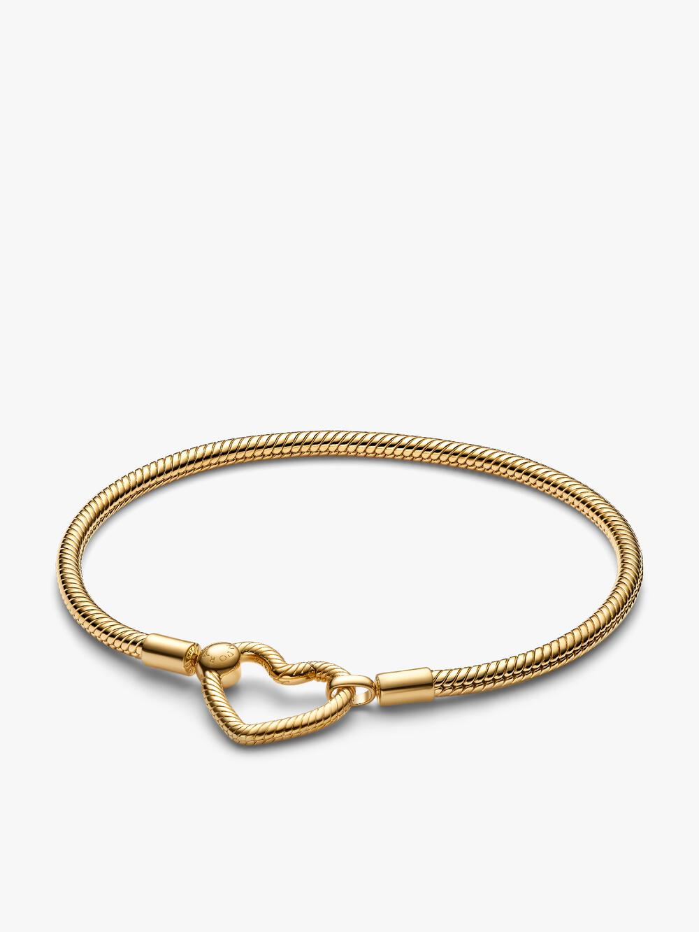 Heart Clasp Snake Chain Bracelet
